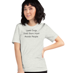 Loves Dogs, Does Barn Hunt T-Shirts - Light