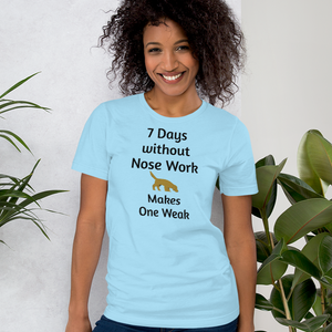 7 Days Without Nose Work T-Shirts - Light