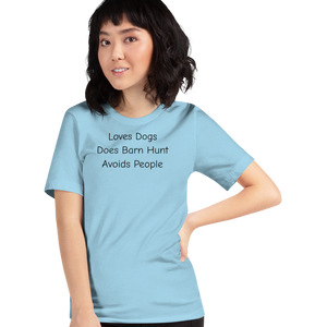 Loves Dogs, Does Barn Hunt T-Shirts - Light