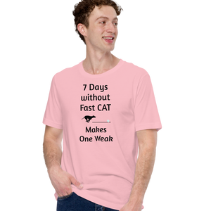 7 Days Without Fast CAT T-Shirts - Light