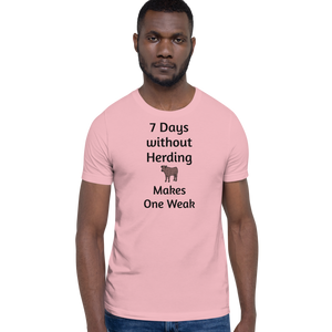 7 Days Without Cattle Herding T-Shirts - Light