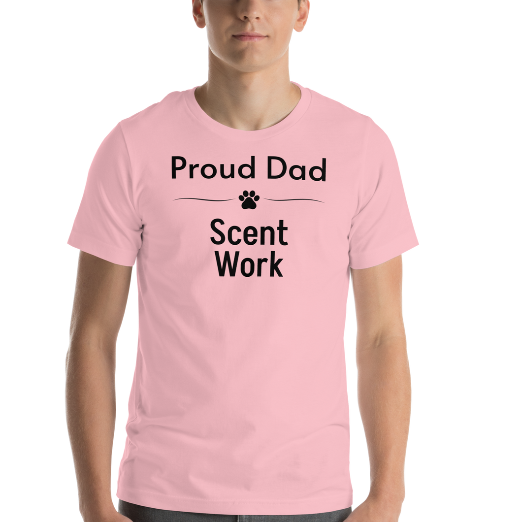 Proud Scent Work Dad T-Shirts - Light