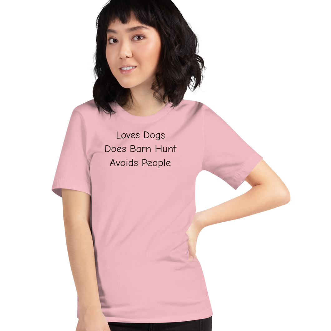 Loves Dogs, Does Barn Hunt T-Shirts - Light