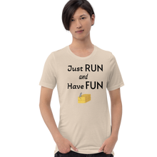 Load image into Gallery viewer, Just Run &amp; Have Fun Barn Hunt T-Shirts - Light
