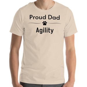 Proud Agility Dad T-Shirts - Light