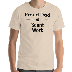 Proud Scent Work Dad T-Shirts - Light