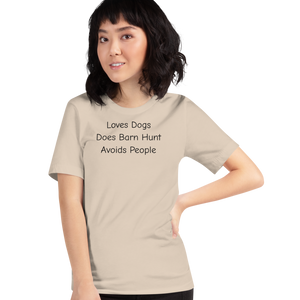 Loves Dogs, Does Barn Hunt T-Shirts - Light