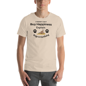 Money Buys Happiness with Earthdog T-Shirts - light