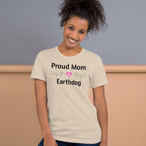 Proud Earthdog Mom T-Shirts - Light