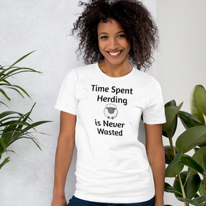 Time Spent Sheep Herding T-Shirts - Light