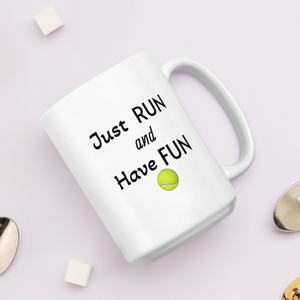 Just Run Flyball Mugs
