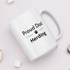 Proud Herding Dad Mugs