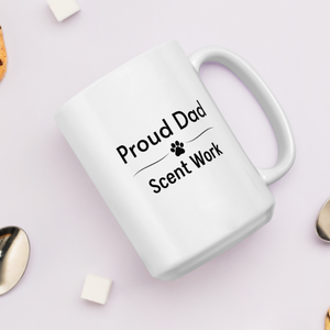 Proud Scent Work Dad Mugs