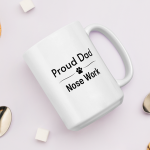 Proud Nose Work Dad Mugs