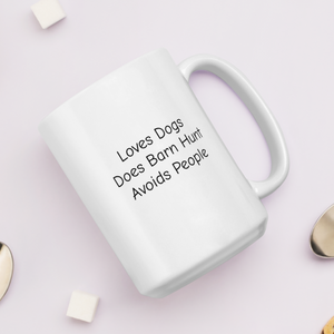 Loves Dogs, Does Barn Hunt Mugs