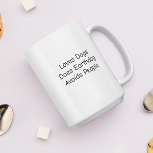 Loves Dogs, Does Earthdog Mugs