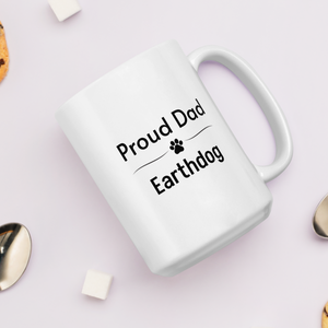 Proud Earthdog Dad Mugs