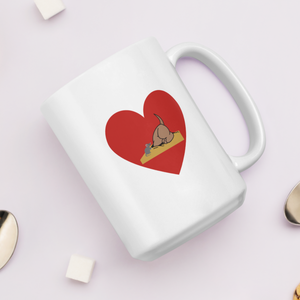 Earthdog in Heart Mugs