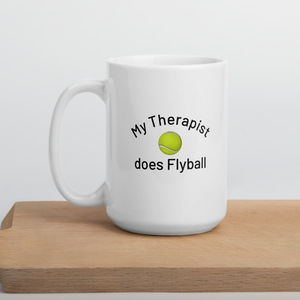 My Therapist Does Flyball Mugs