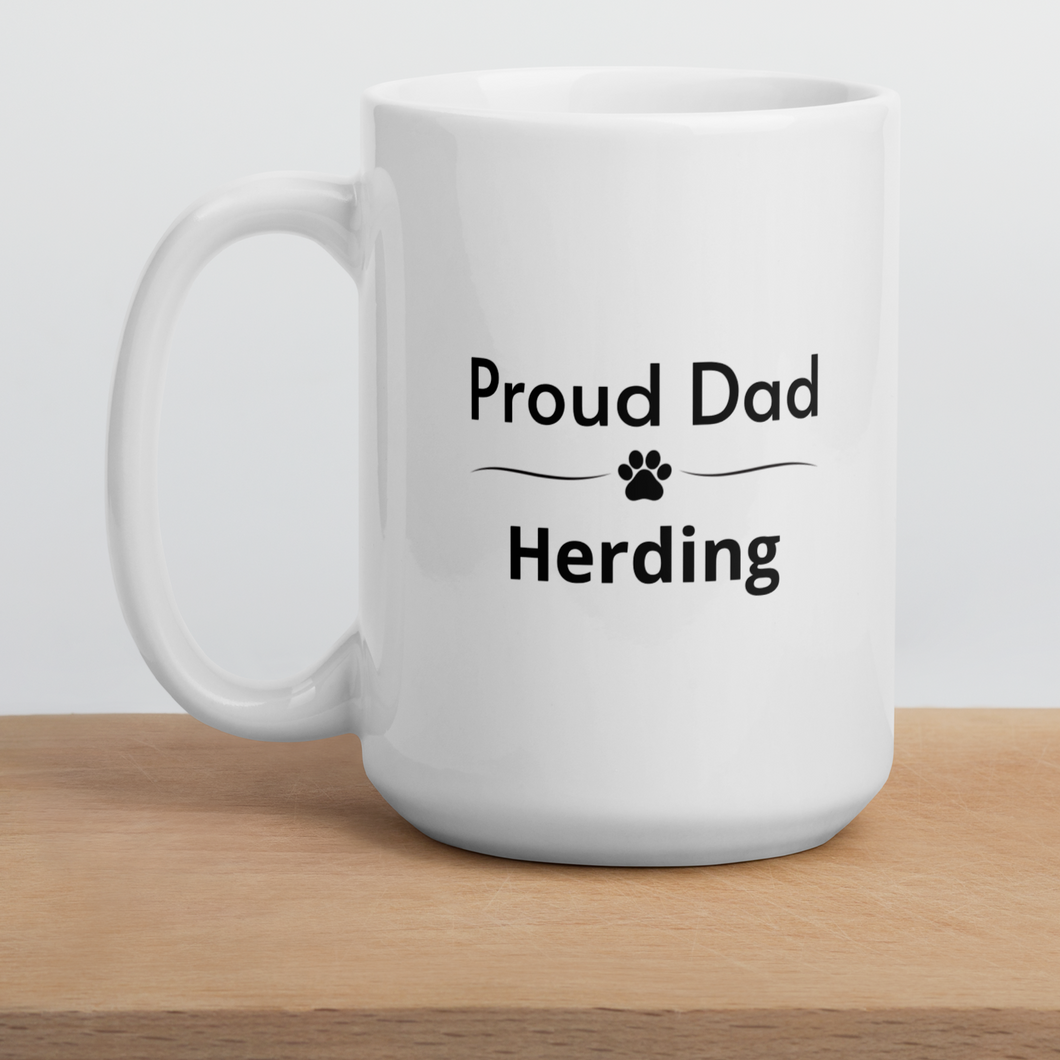 Proud Herding Dad Mugs