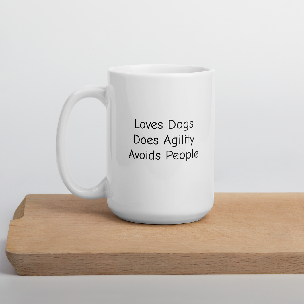 Loves Dogs, Does Agility Mugs