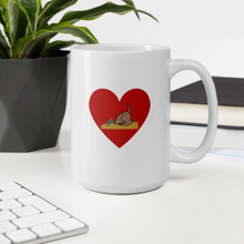 Load image into Gallery viewer, Earthdog in Heart Mugs
