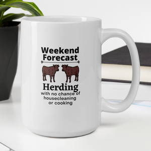 Cattle Herding Weekend Forecast Mugs