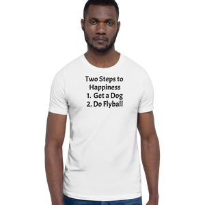 2 Steps to Happiness - Flyball T-Shirts - Light