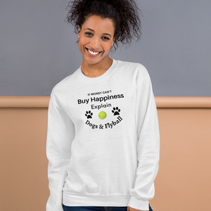 Buy Happiness w/ Dogs & Flyball Sweatshirts - Light