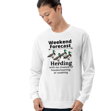 Load image into Gallery viewer, Duck Herding Weekend Forecast Sweatshirts - Light
