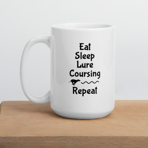 Eat Sleep Lure Coursing Repeat Mug