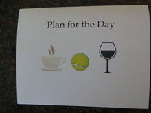 Load image into Gallery viewer, Tennis Ball Plan for the Day Notecards
