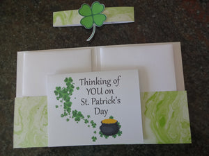 St. Patrick's Day Cards - End of the Rainbow with a Golden Inside