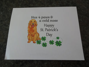 St. Patrick's Day Cards - End of the Rainbow with a Golden Inside