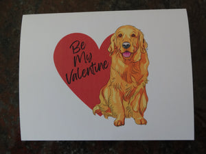 Valentine's Day Cards - Golden on Heart