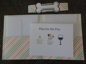 Russell Terrier Plan for the Day Notecards