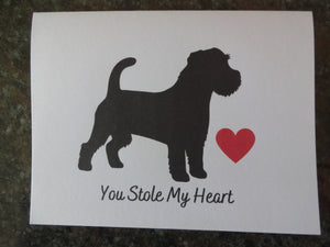 Valentine's Day Cards - Russell Terrier with Red Heart