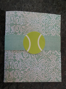 Bouncing Tennis Ball "Thank You" Notecards
