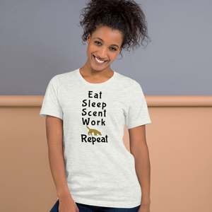 Eat Sleep Scent Work Repeat T-Shirts - Light