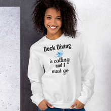 Load image into Gallery viewer, Dock Diving is Calling Sweatshirts - Light

