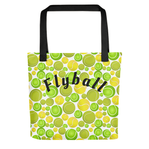 Allover Tennis Balls & Flyball Tote Bags