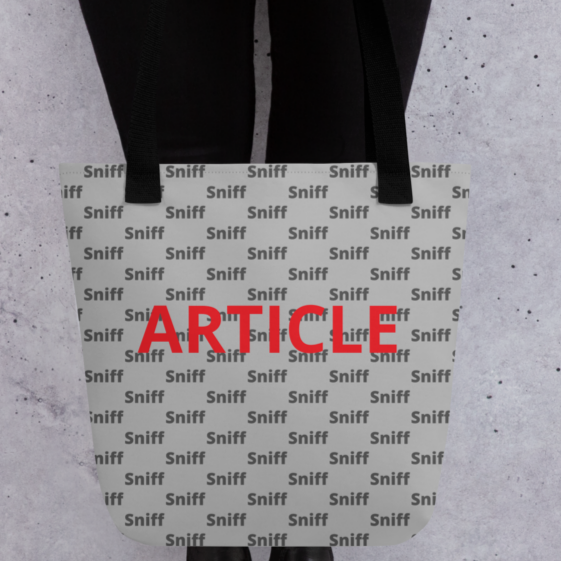 Allover Sniff and Article Tote Bags