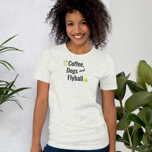 Load image into Gallery viewer, Coffee, Dogs &amp; Flyball T-Shirts - Light
