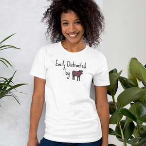 Easily Distracted by Cattle Herding T-Shirt