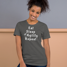 Load image into Gallery viewer, Eat Sleep Agility Repeat T-Shirts - Dark
