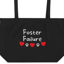 Load image into Gallery viewer, Foster Failure X-Large Tote\Shopping Bag - Black
