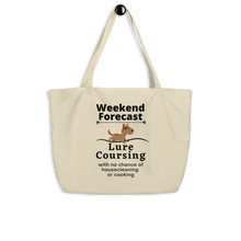 Load image into Gallery viewer, Lure Coursing Weekend Forecast X-Large Tote/Shopping Bag-Oyster

