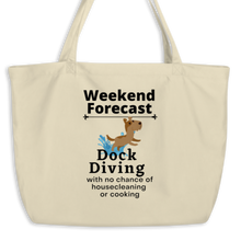 Load image into Gallery viewer, Dock Diving Forecast X-Large Tote/Shopping Bag-Oyster
