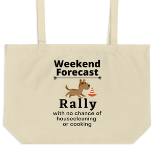 Rally Weekend Forecast X-Large Tote/Shopping Bag-Oyster