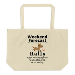 Rally Weekend Forecast X-Large Tote/Shopping Bag-Oyster